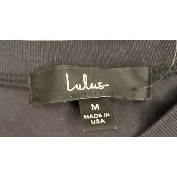 Lulus Tiger Tour Washed Black Graphic Tee Prince Peter Size Medium NWT - Picture 3 of 10